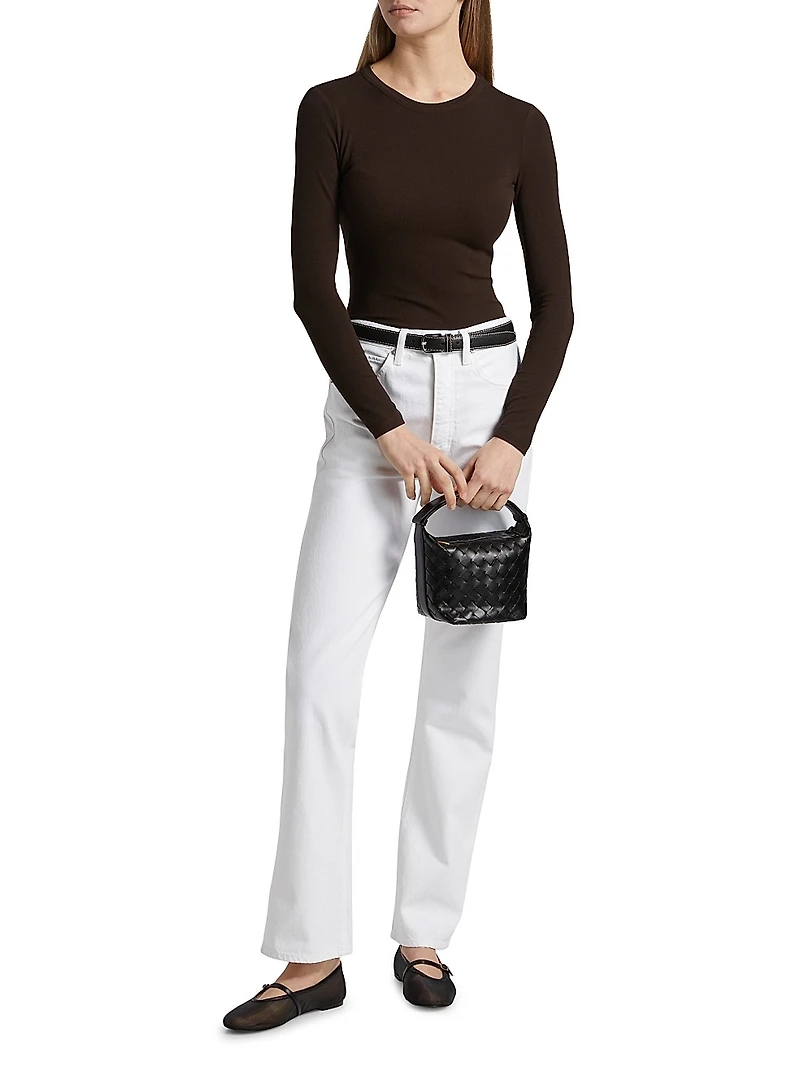 The Rib Crewneck Long-Sleeve T-Shirt