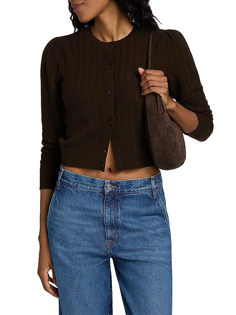 The Ladder Pointelle Cardigan