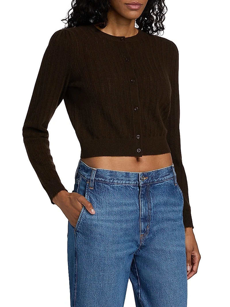 The Ladder Pointelle Cardigan