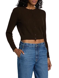 The Ladder Pointelle Cardigan