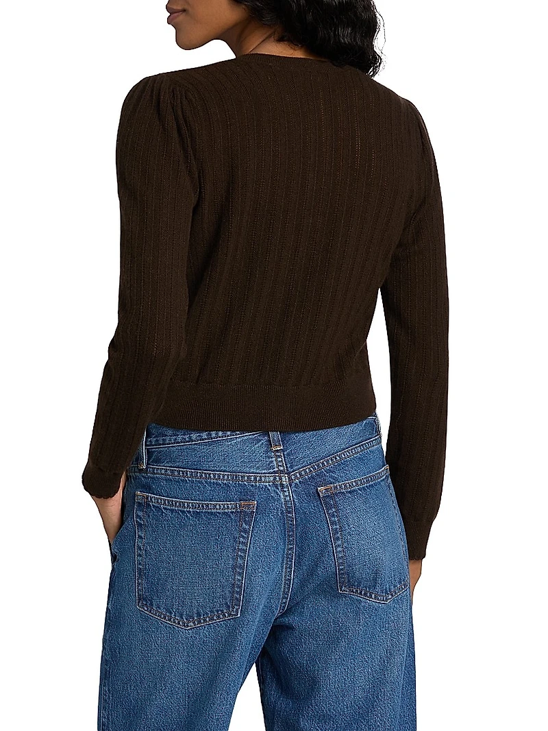 The Ladder Pointelle Cardigan