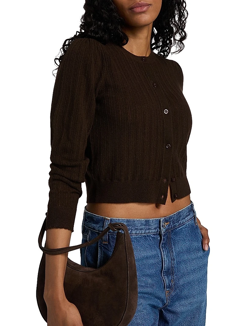 The Ladder Pointelle Cardigan