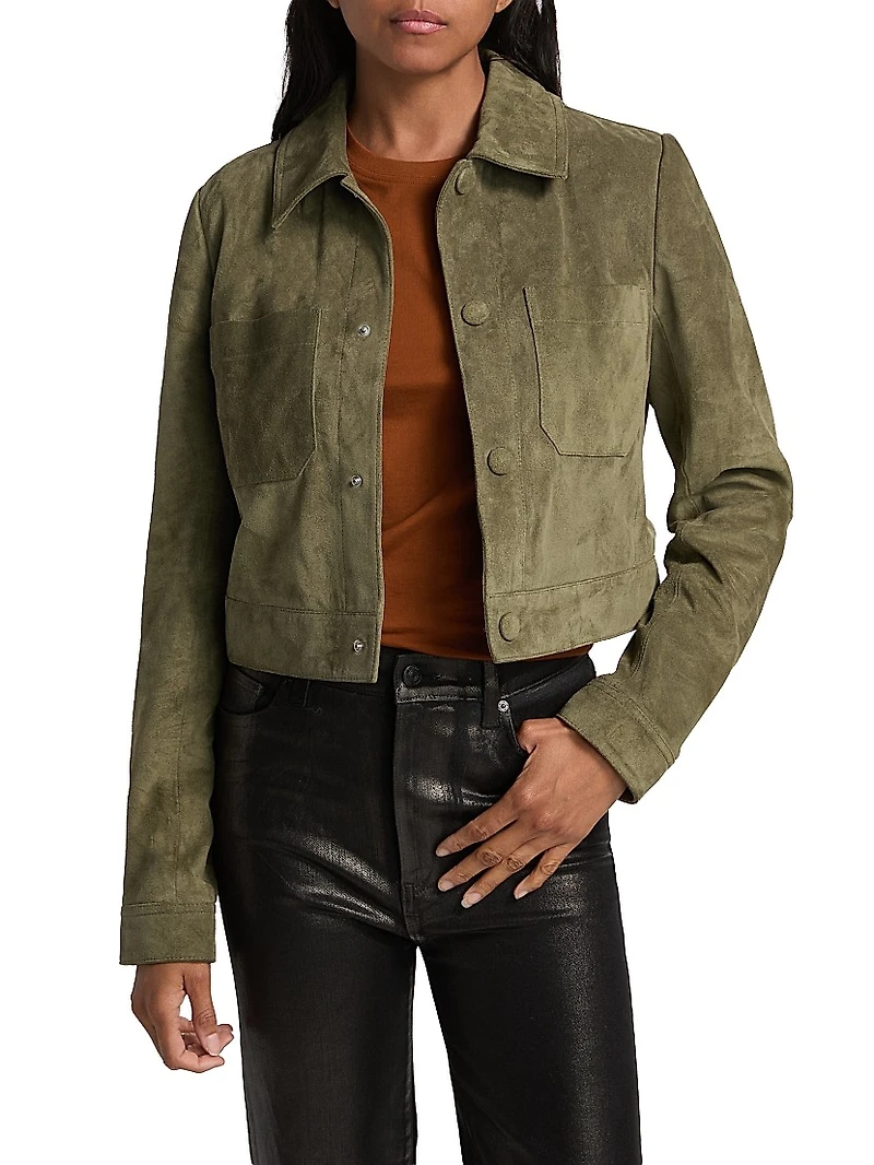 The Small Suede Crop Jacket