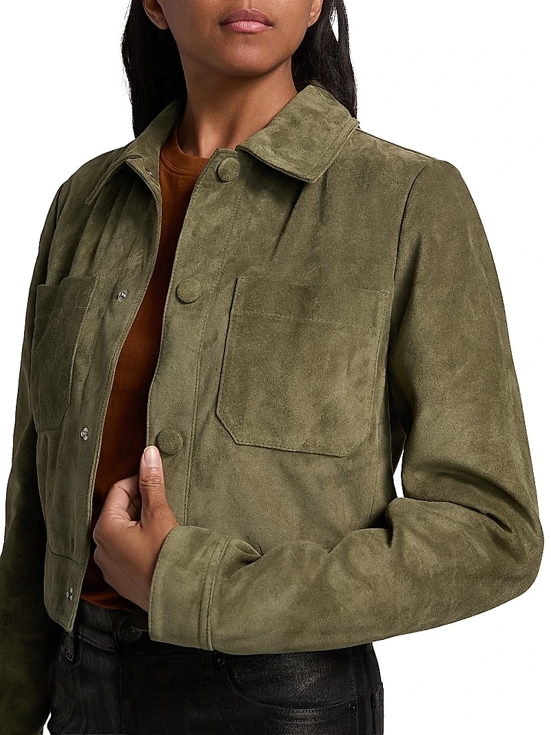 The Small Suede Crop Jacket