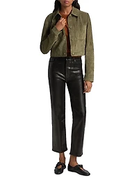 The Small Suede Crop Jacket
