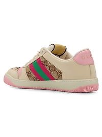 GG Crystal-Embellished Canvas Sneakers