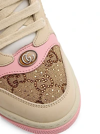 GG Crystal-Embellished Canvas Sneakers