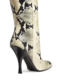 Colt 100MM Snake-Embossed Over-the-Knee Boots