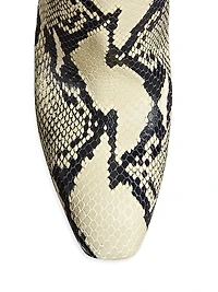 Colt 100MM Snake-Embossed Over-the-Knee Boots