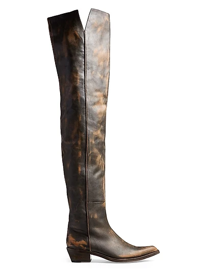 Clive Vintage Leather Over-the-Knee Boots