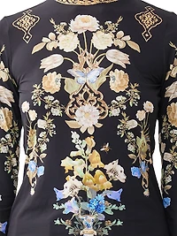 Ottoman Elegance Jersey Turtleneck Top