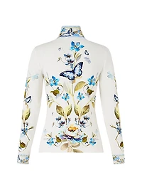 Botanical Ballads Jersey Turtleneck Top