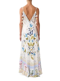 Botanical Ballads Silk Maxi Dress