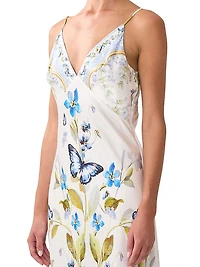 Botanical Ballads Silk Maxi Dress