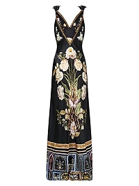 Ottoman Elegance Bias Slip Maxi Dress