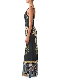 Ottoman Elegance Bias Slip Maxi Dress