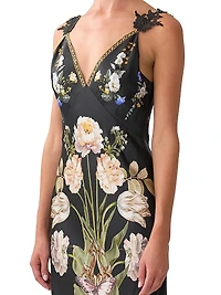 Ottoman Elegance Bias Slip Maxi Dress