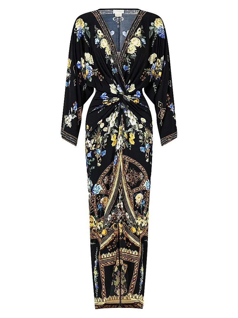 Ottoman Elegance Twist Maxi Dress