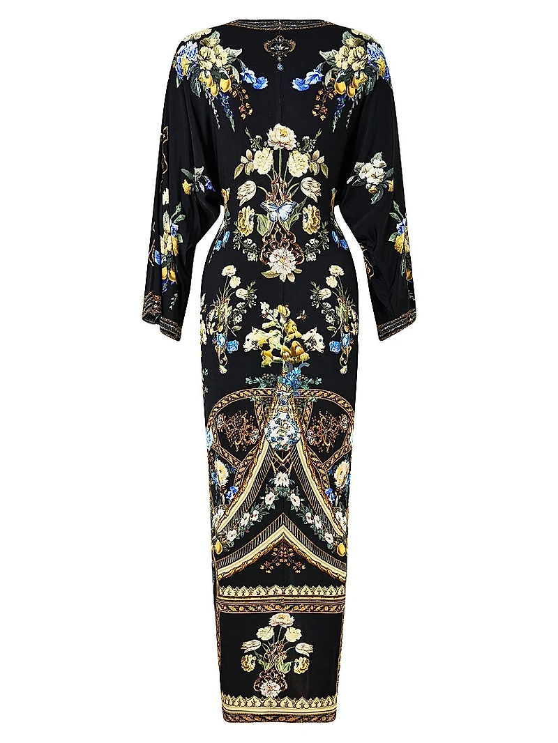 Ottoman Elegance Twist Maxi Dress