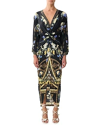 Ottoman Elegance Twist Maxi Dress