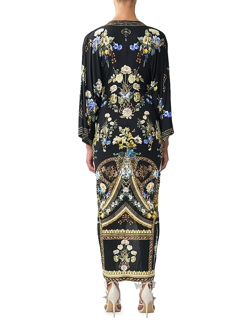 Ottoman Elegance Twist Maxi Dress