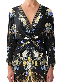 Ottoman Elegance Twist Maxi Dress