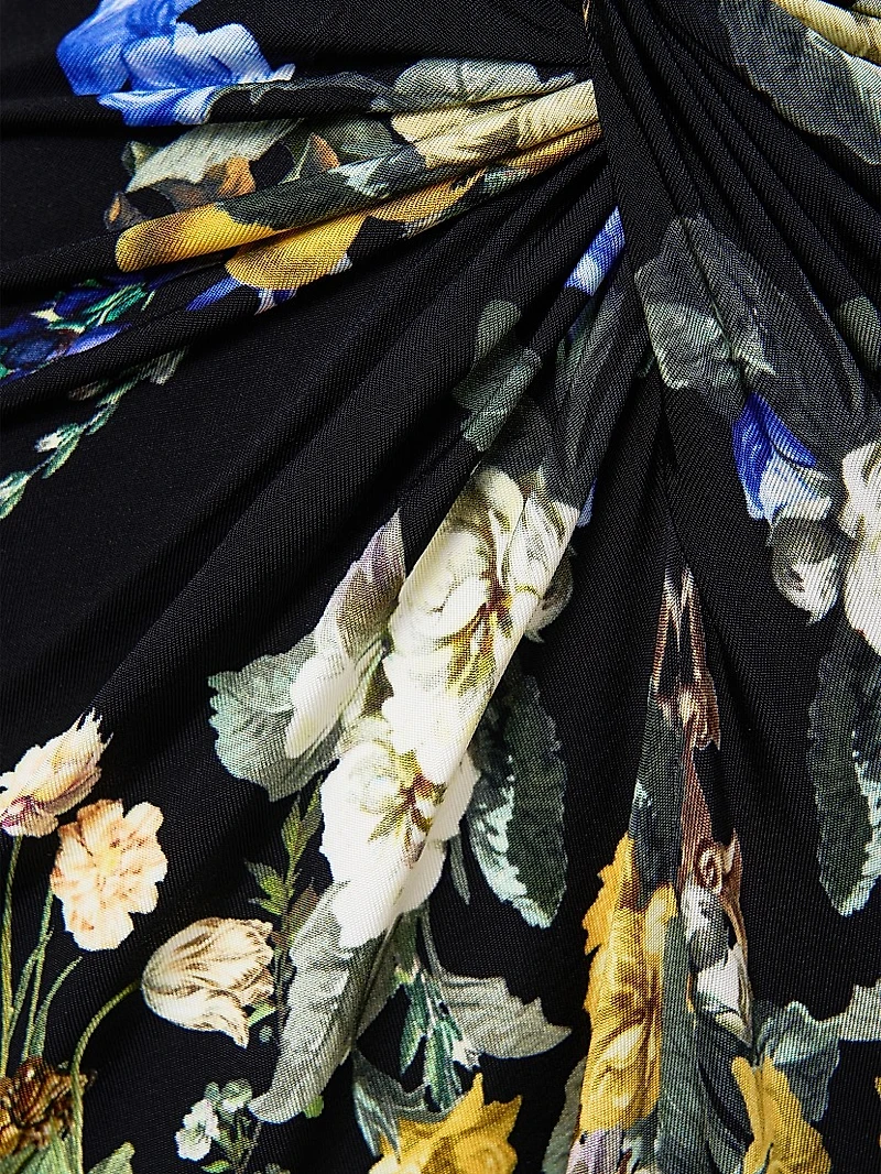 Ottoman Elegance Twist Maxi Dress