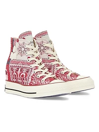 Isabel Marant x Converse Chuck 70 Printed Cotton High-Top Wedge Sneakers