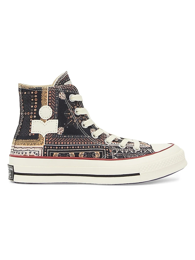 Isabel Marant x Converse Chuck 70 Printed Cotton High-Top Sneakers