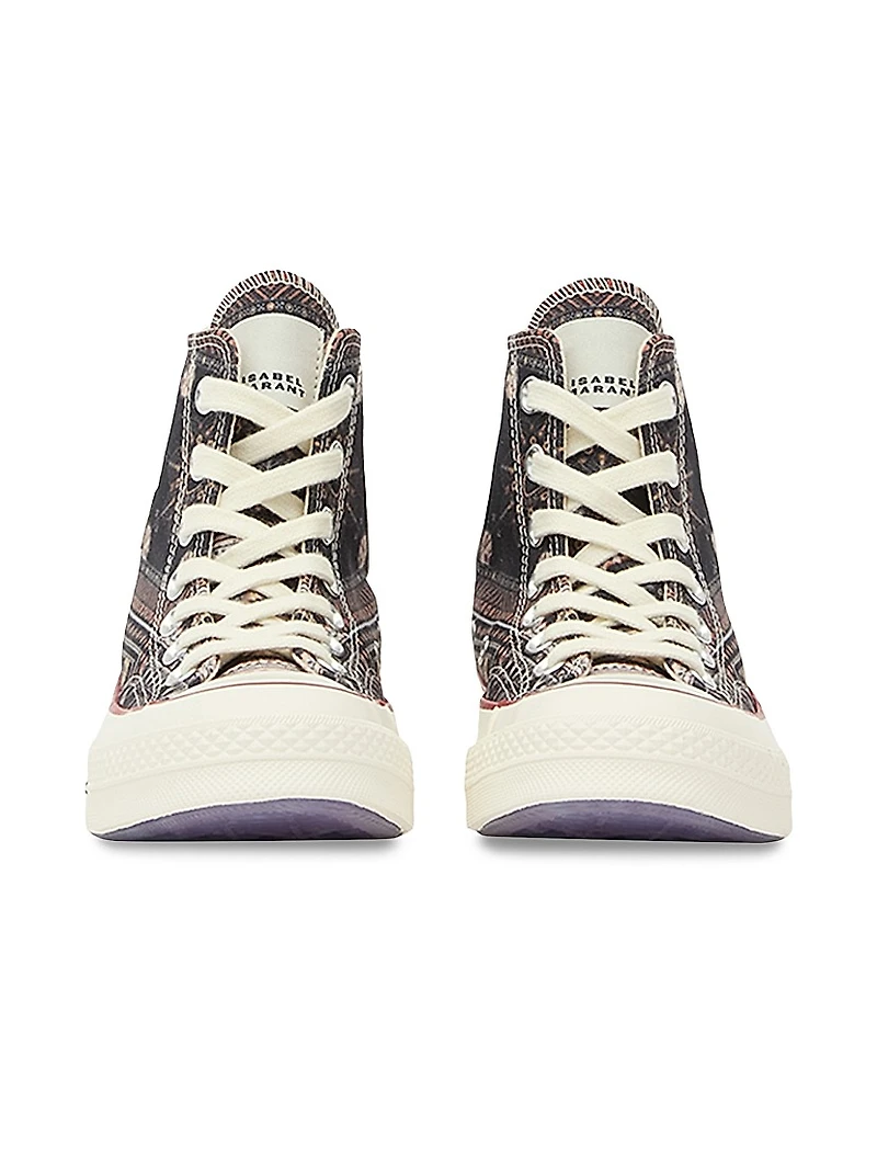 Isabel Marant x Converse Chuck 70 Printed Cotton High-Top Sneakers