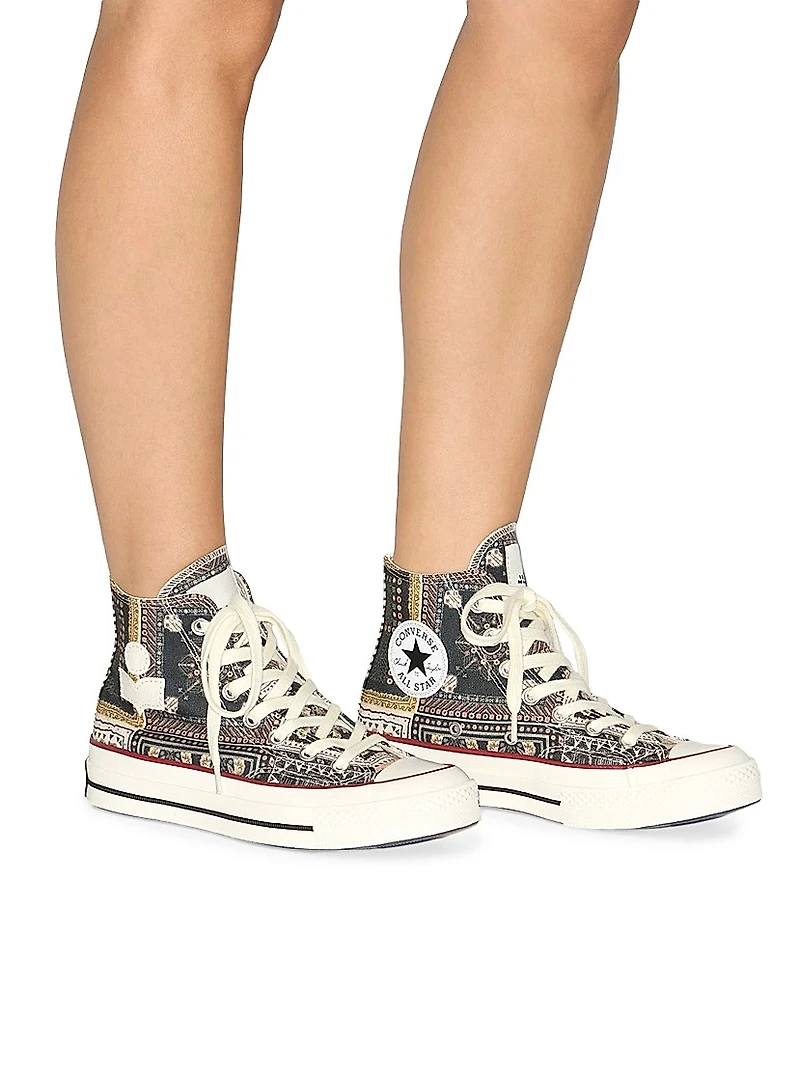 Isabel Marant x Converse Chuck 70 Printed Cotton High-Top Sneakers
