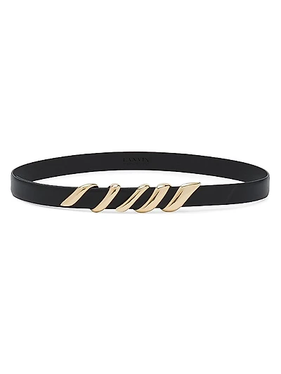 Mélodie Ribbon Leather Belt