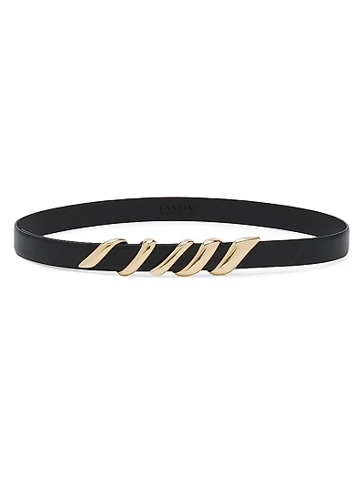 Mélodie Ribbon Leather Belt