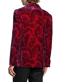 Paisley Velvet Blazer