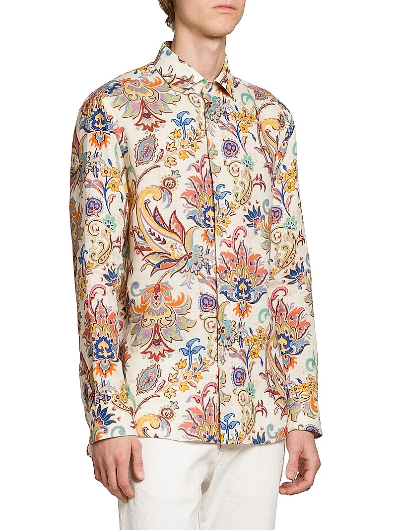 Paisley Linen Shirt