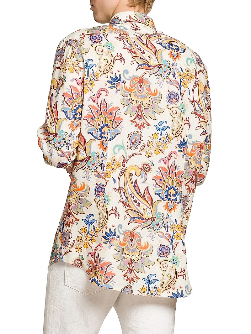 Paisley Linen Shirt