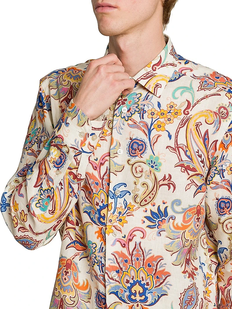 Paisley Linen Shirt