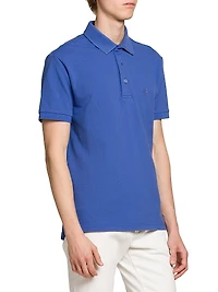 Piqué Cotton Polo Top
