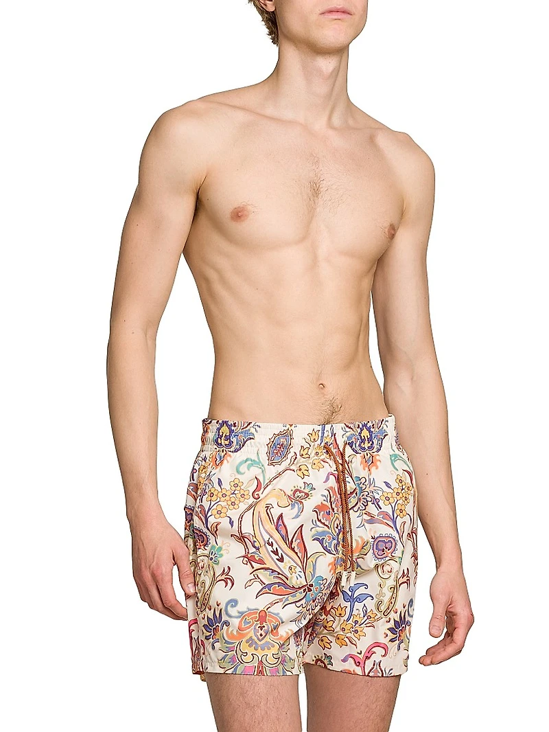Roma Printed Swim Trunks
