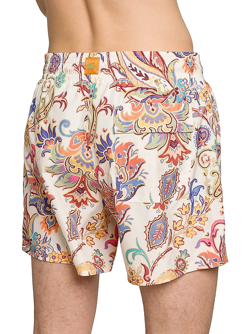 Roma Printed Swim Trunks