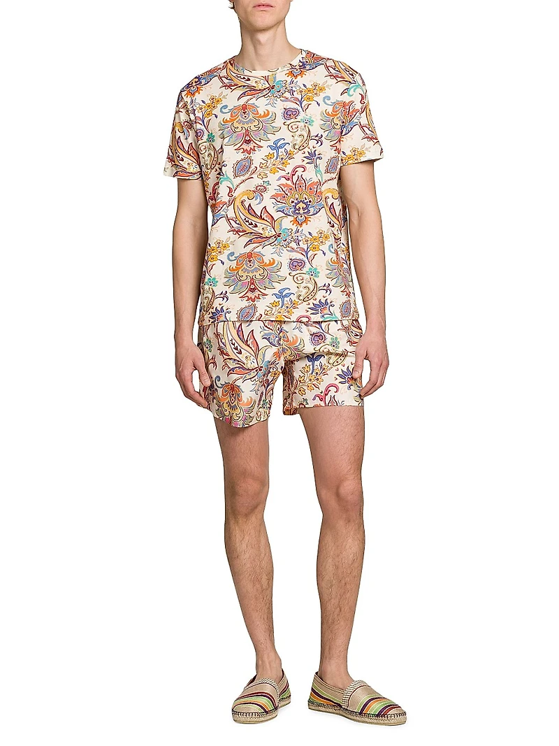 Roma Printed Swim Trunks