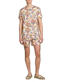 Roma Printed Swim Trunks