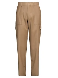 Stretch-Cotton Slim-Fit Cargo Pants