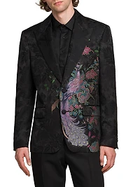 Peacock Wool Blend Blazer