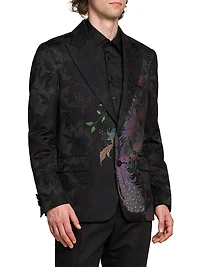 Peacock Wool Blend Blazer