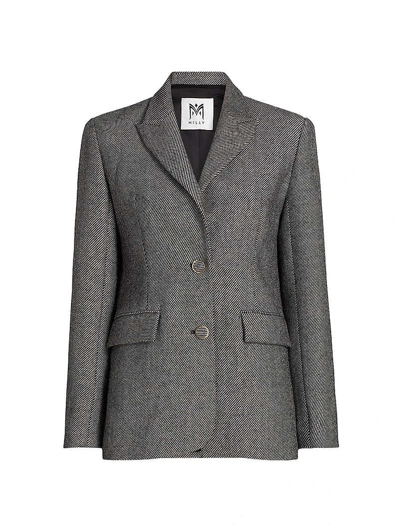 Palmer Wool-Blend Single-Breasted Blazer