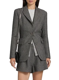 Palmer Wool-Blend Single-Breasted Blazer