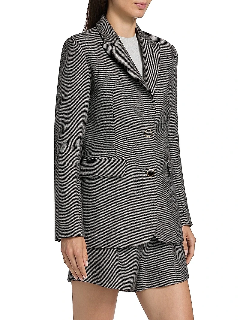 Palmer Wool-Blend Single-Breasted Blazer