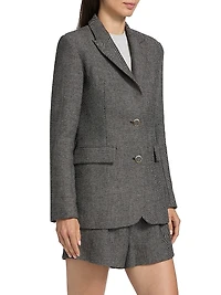 Palmer Wool-Blend Single-Breasted Blazer