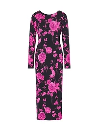 Amarilla Printed Jersey Midi-Dress